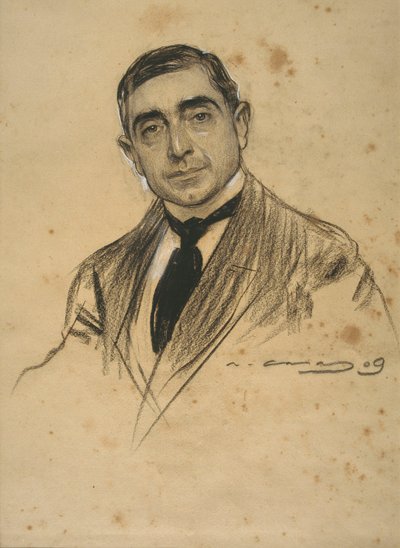 Portrait par Ramon Casas - Ramon Casas i Carbo